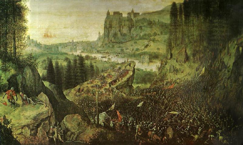 Pieter Bruegel sauls sjalvmord oil painting picture
